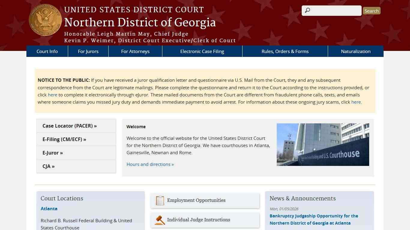 Northern District of Georgia | United States District Court