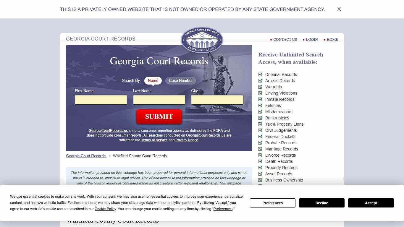 Whitfield County Court Records | GeorgiaCourtRecords.us